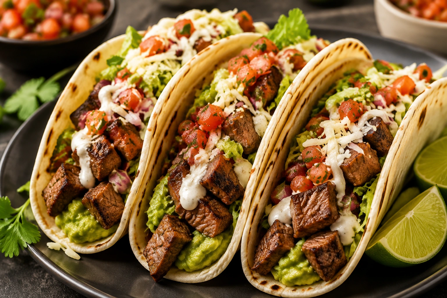 Chipotle chicken tacos