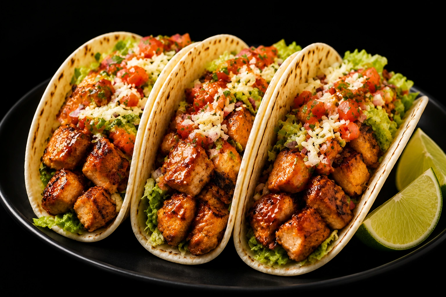 Chipotle steak tacos