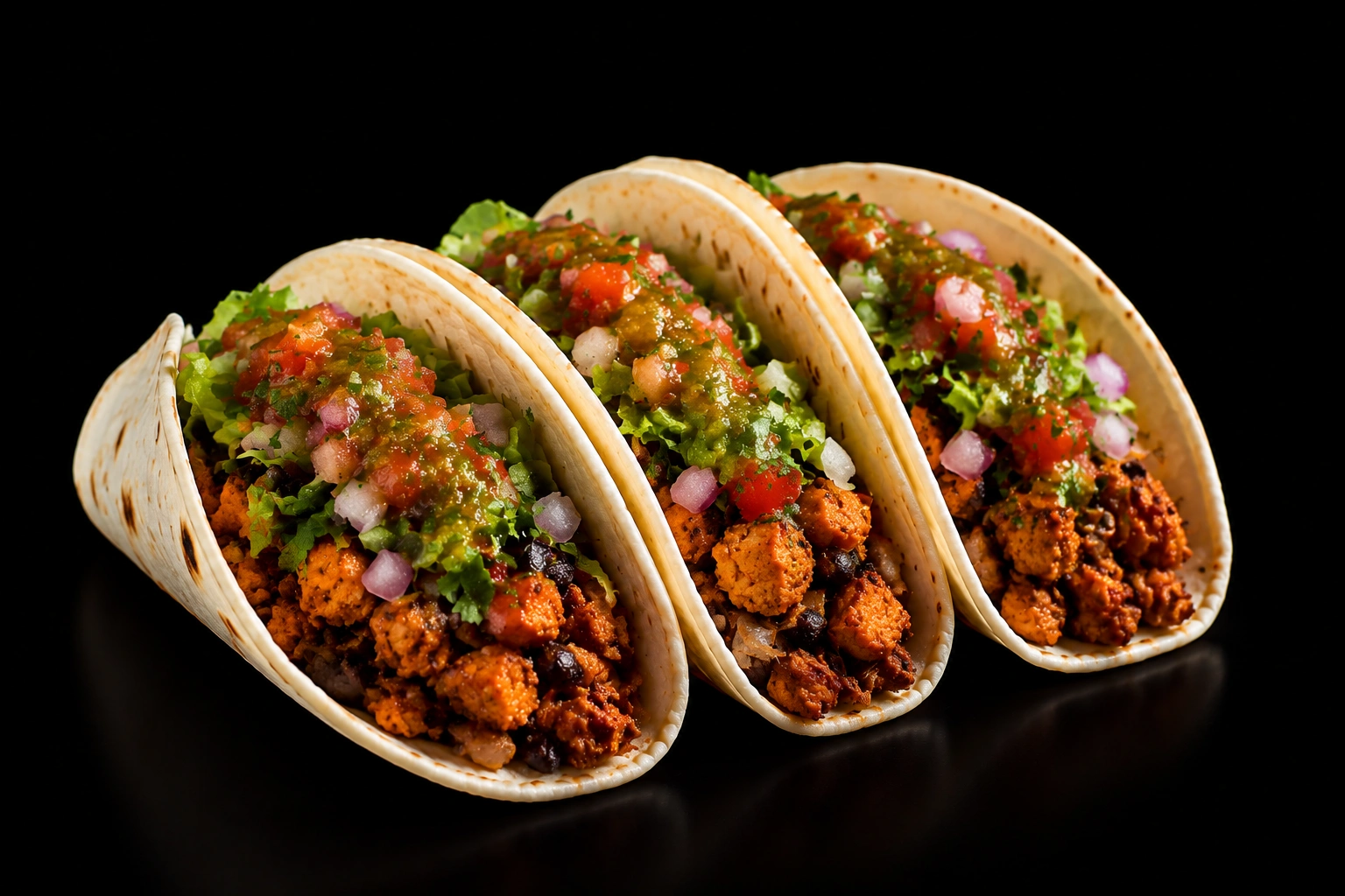 Chipotle crispy chicken tacos